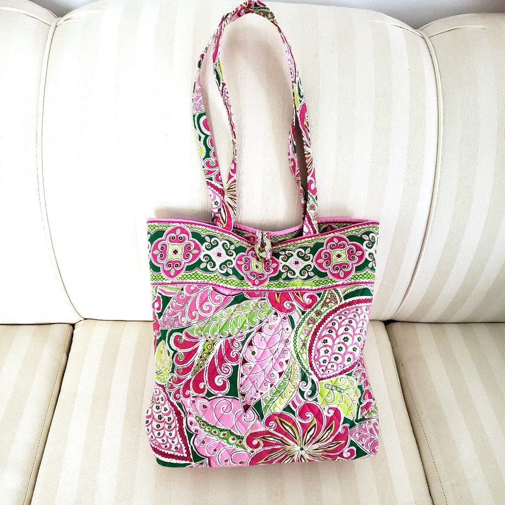 Vera Bradley Tote - Pinwheel Pink - EUC
